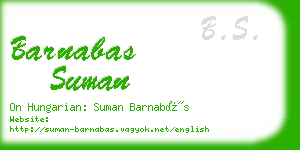 barnabas suman business card